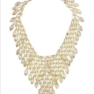 Gold statement necklace
